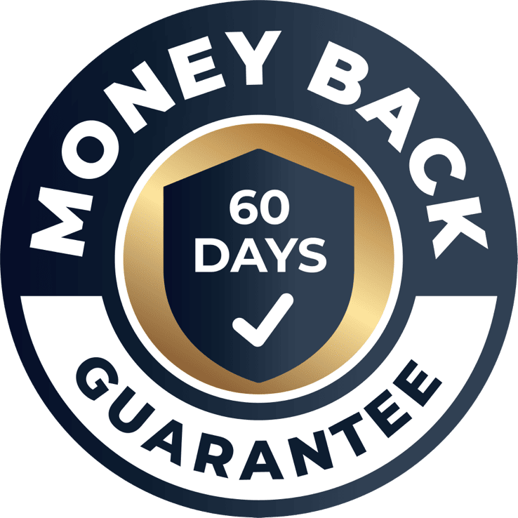 Nervovive 60-day money-back guarantee badge